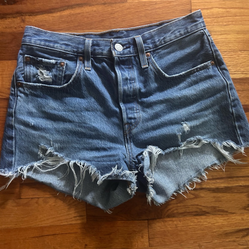 Levi High Waisted Jean Shorts